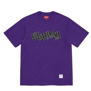 Supreme SS21 embroidered cut out logo T shirt‎ M
